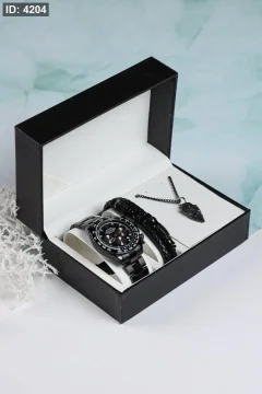 طقم رجالي ساعة+إسوارة+سنسال second